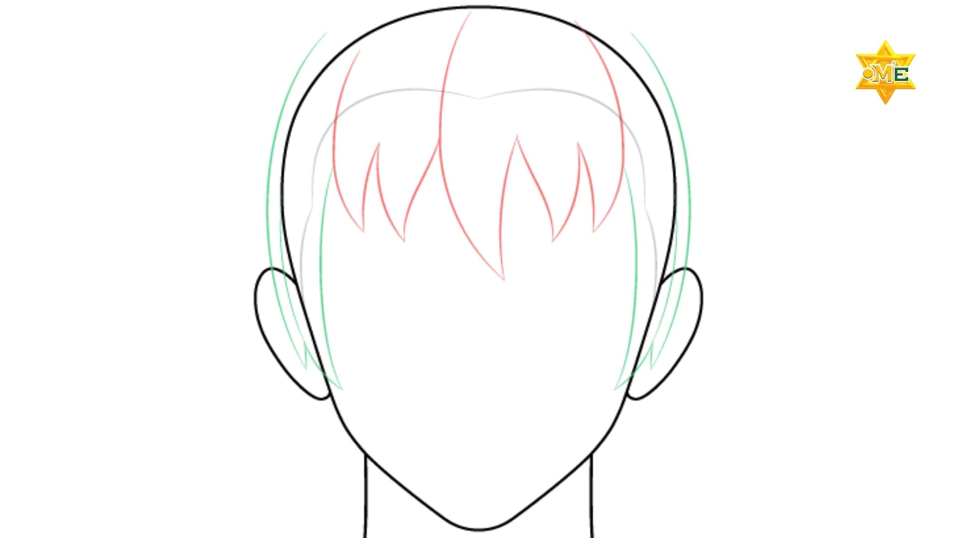 Cách Vẽ Tóc Anime Nam Nữ Đơn Giản