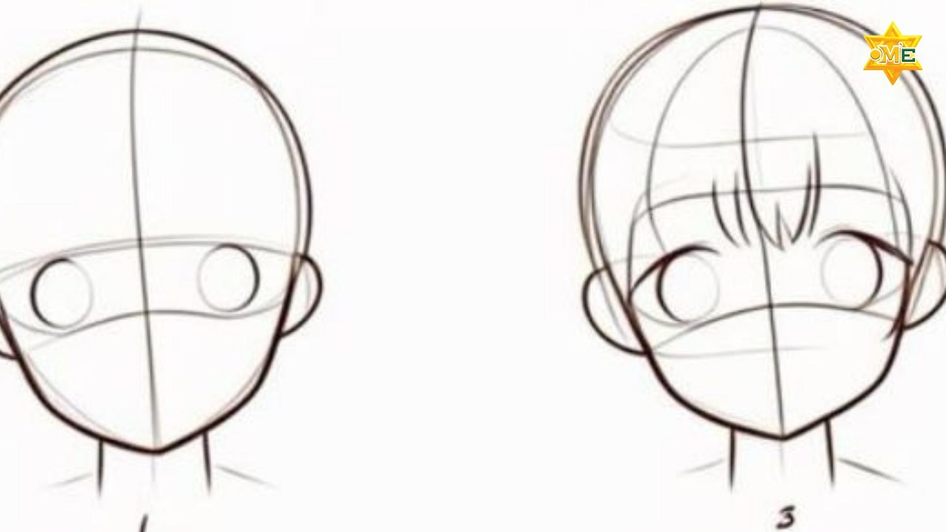 Cách Vẽ Tóc Anime Nam Nữ Đơn Giản