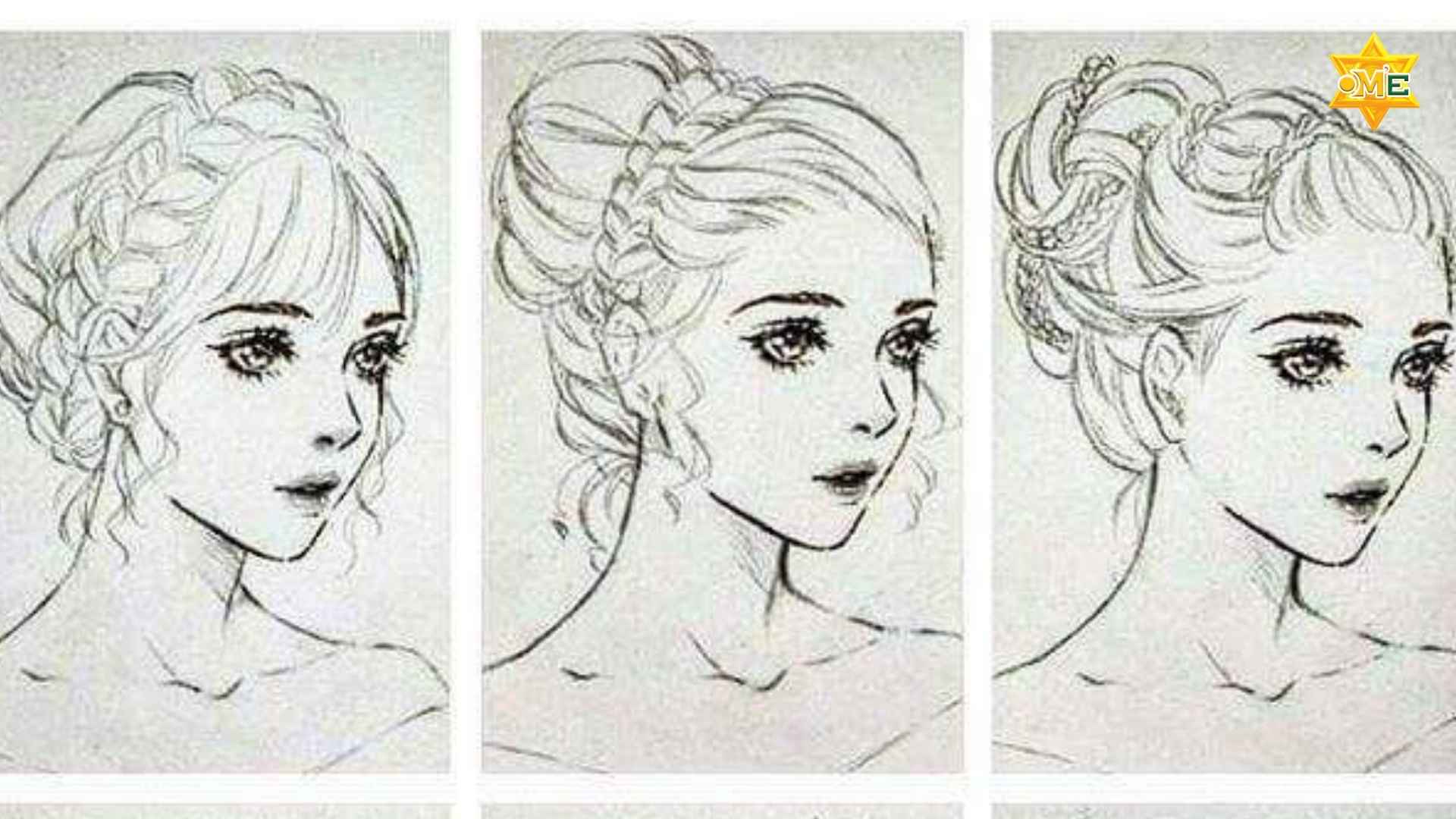 Cách Vẽ Tóc Anime Nam Nữ Đơn Giản