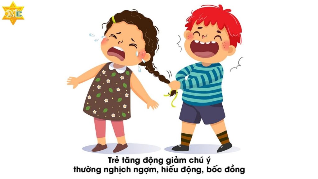Dấu hiệu của trẻ tăng động