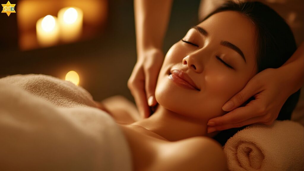 Xoa bóp bấm huyệt trẻ hóa khuôn mặt tự nhiên