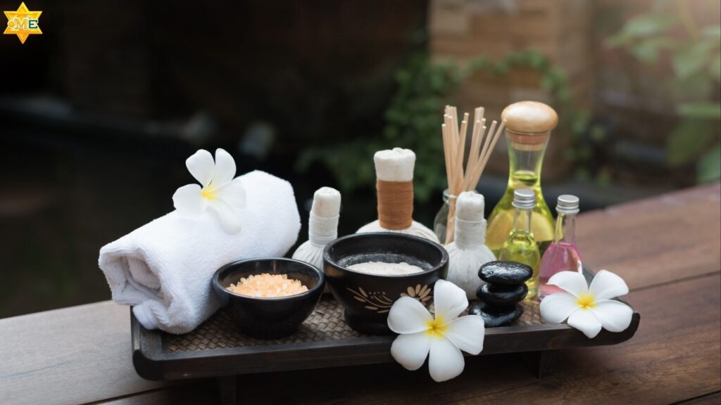 Dụng cụ trước khi massage