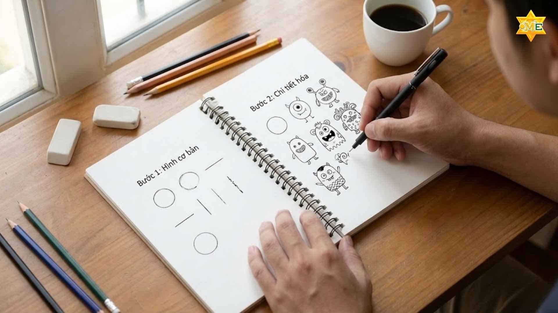 Cách vẽ doodle art đơn giản