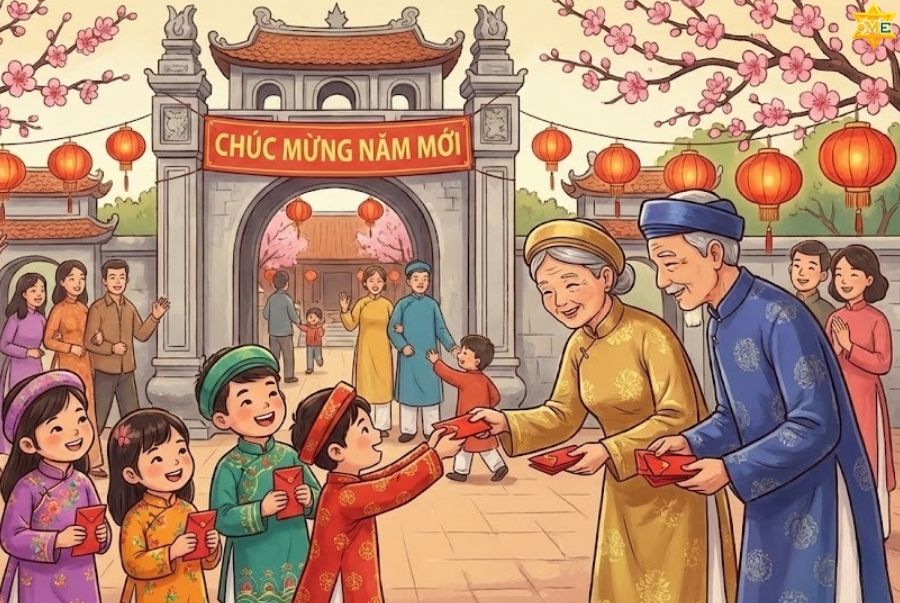 Gợi ý các ý tưởng vẽ tranh tết và mùa xuân đơn giản nhất