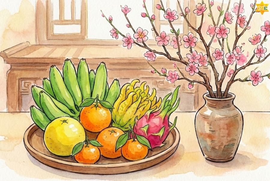 Gợi ý các ý tưởng vẽ tranh tết và mùa xuân đơn giản nhất