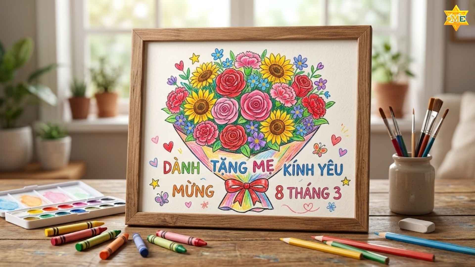 Gợi ý 10 mẫu vẽ tranh mùng 8 tháng 3 tặng mẹ
