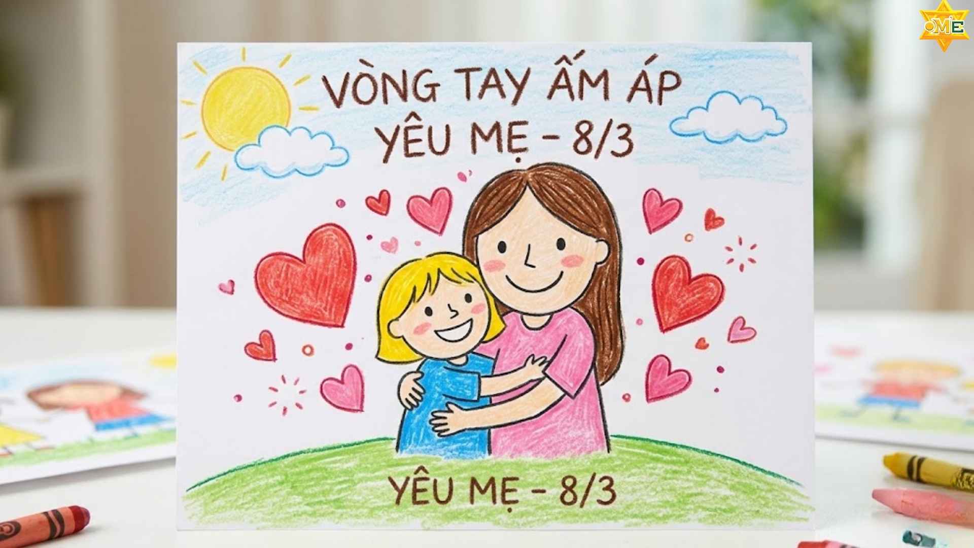 Gợi ý 10 mẫu vẽ tranh mùng 8 tháng 3 tặng mẹ