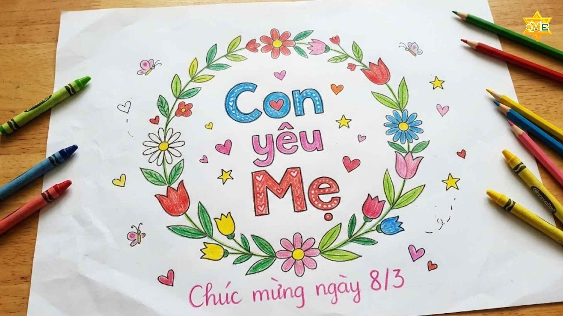 Gợi ý 10 mẫu vẽ tranh mùng 8 tháng 3 tặng mẹ
