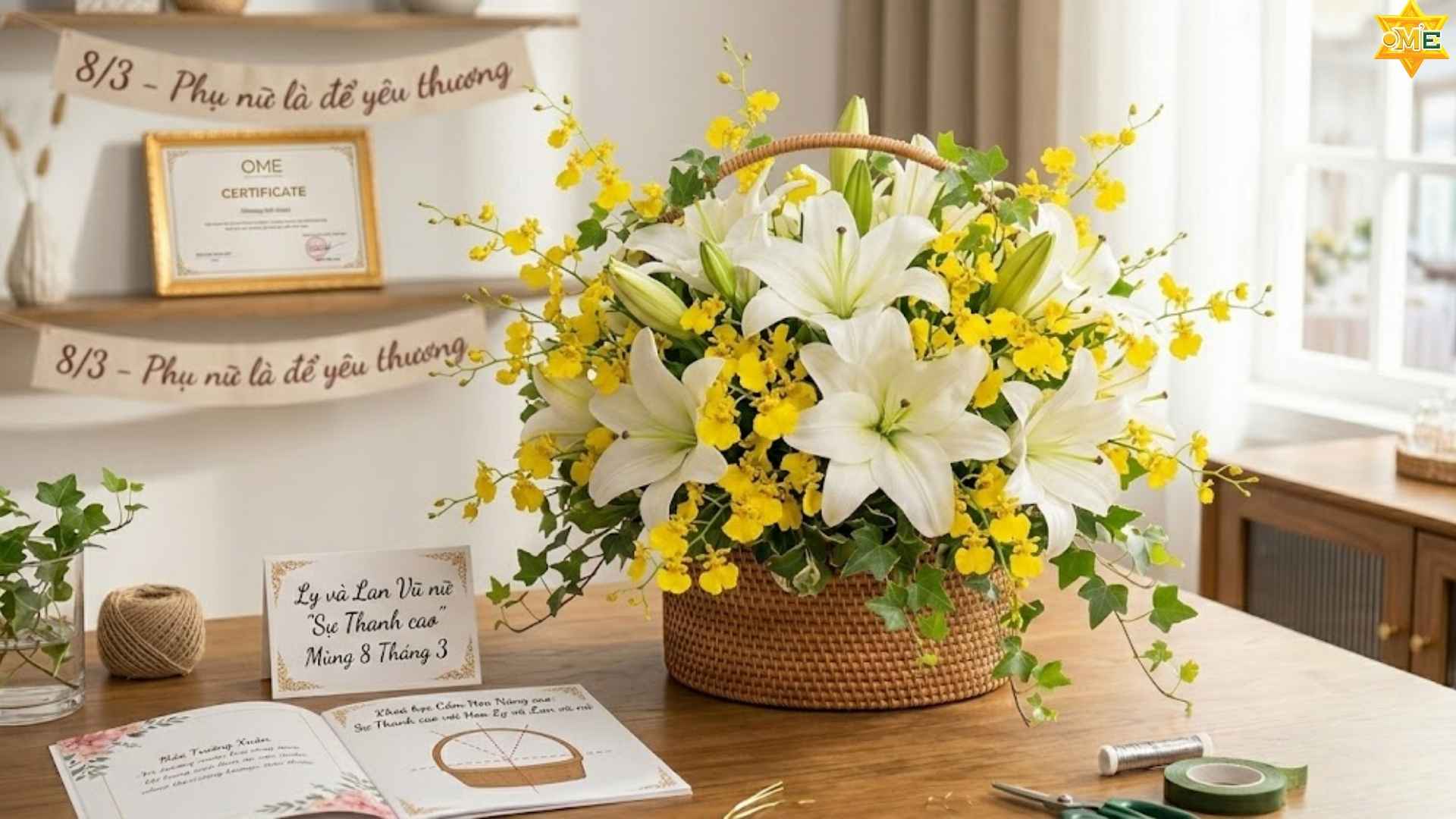 mẫu cắm hoa ngày 8 tháng 3 đẹp