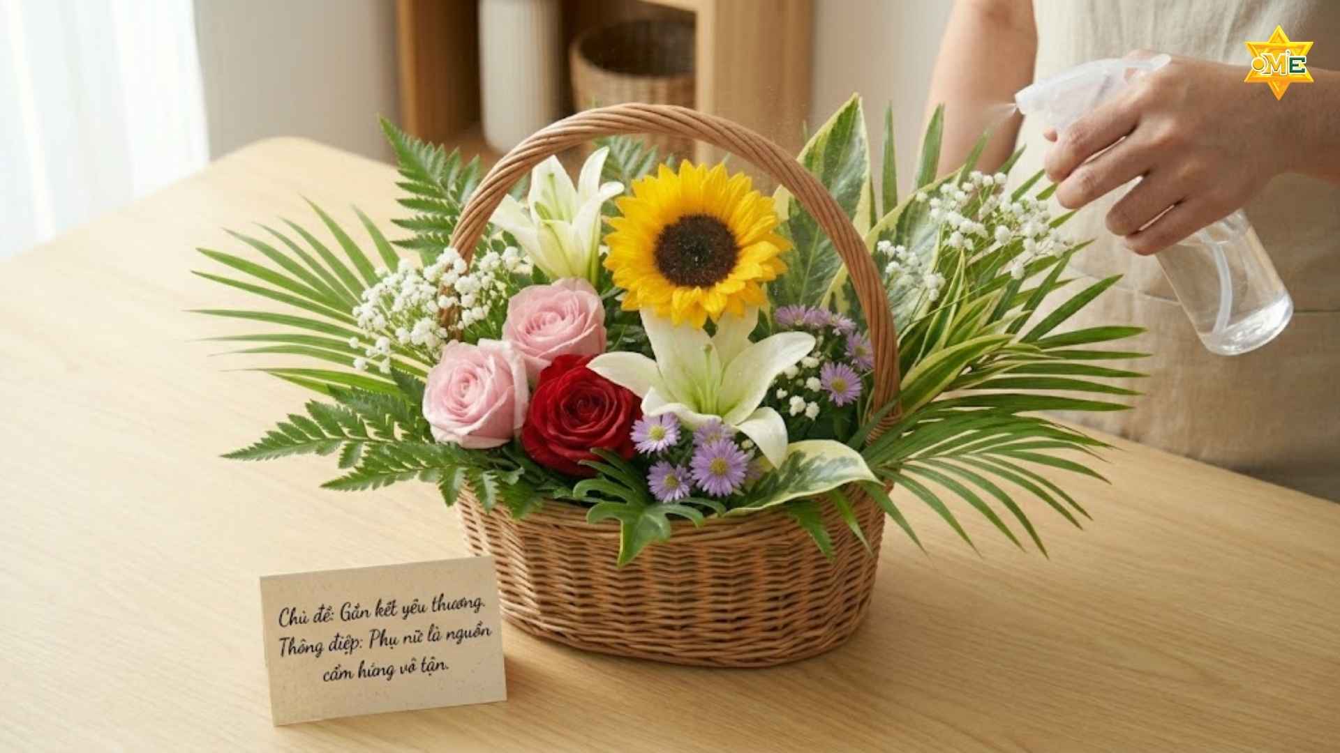 mẫu cắm hoa ngày 8 tháng 3 đẹp