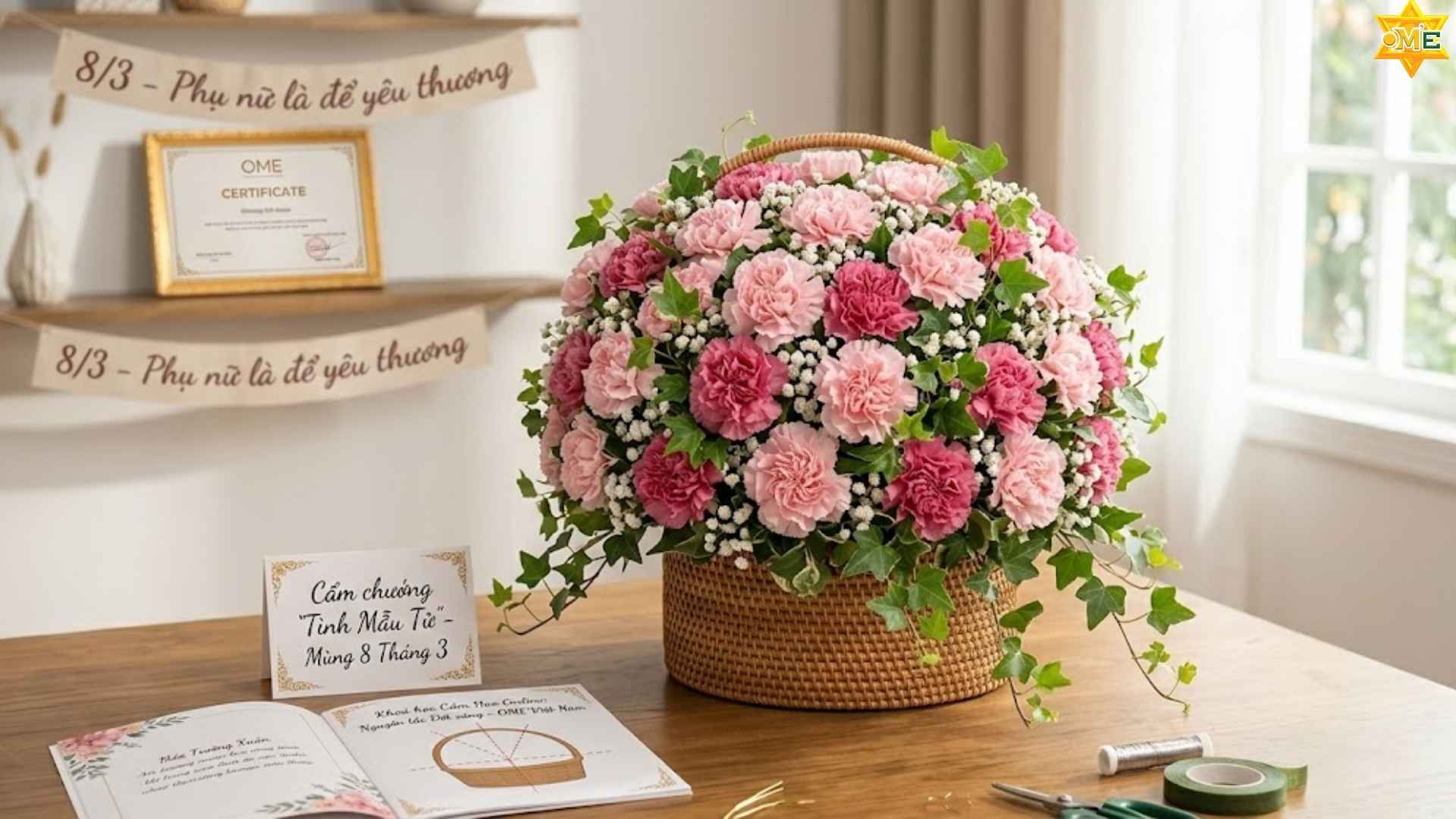 mẫu cắm hoa ngày 8 tháng 3 đẹp
