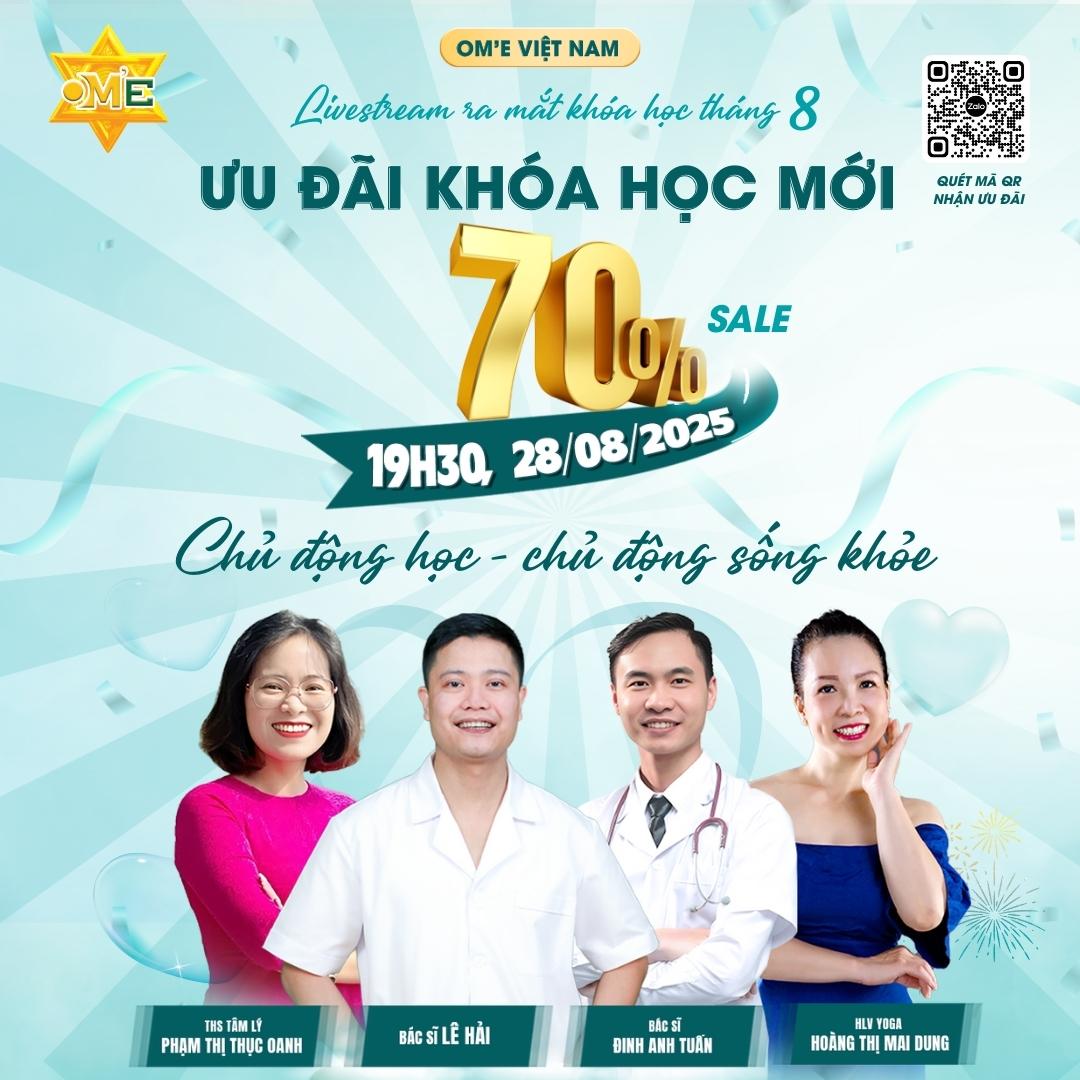 LIVESTREAM RA MẮT KHÓA HỌC THÁNG 8 