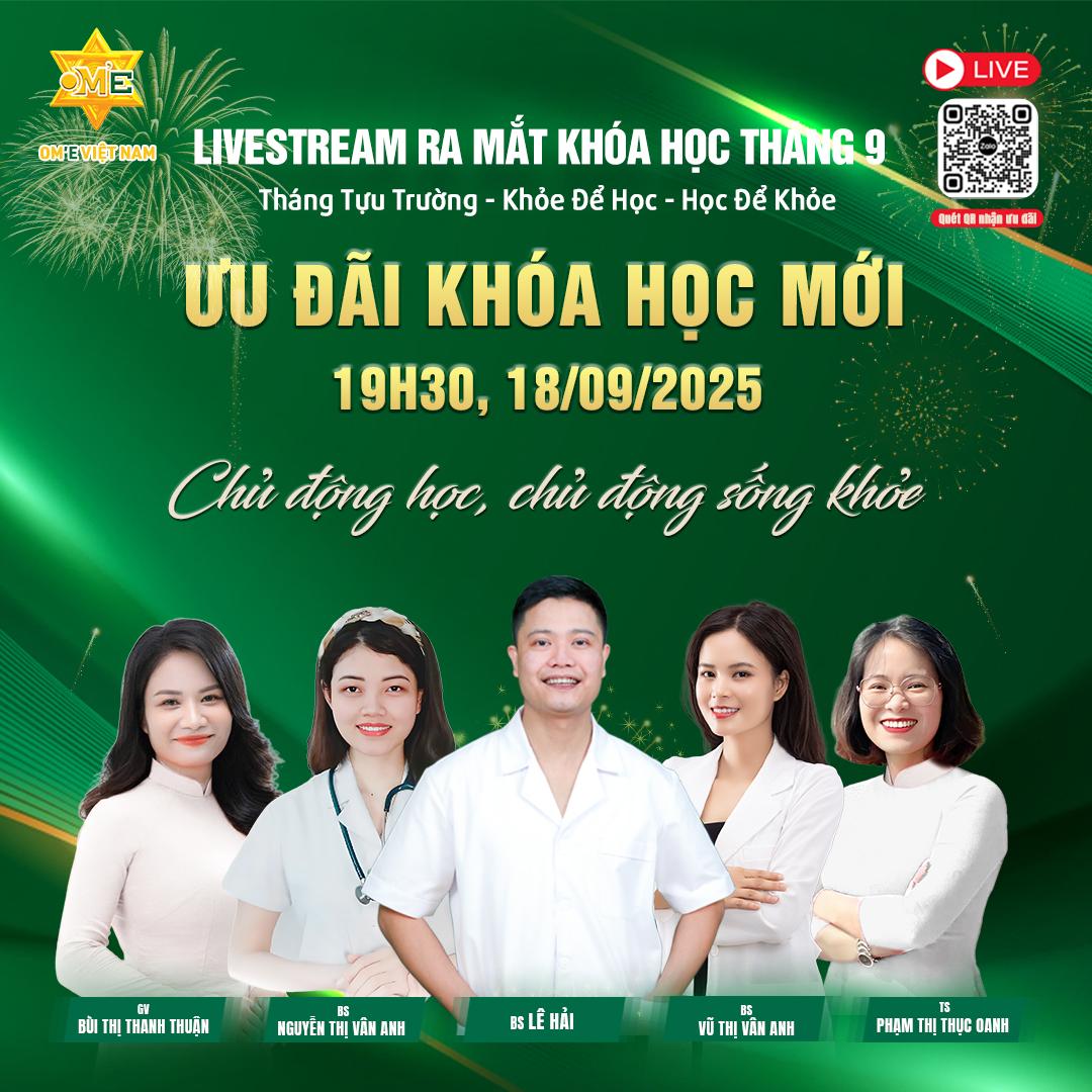 LIVESTREAM RA MẮT KHÓA HỌC THÁNG 9