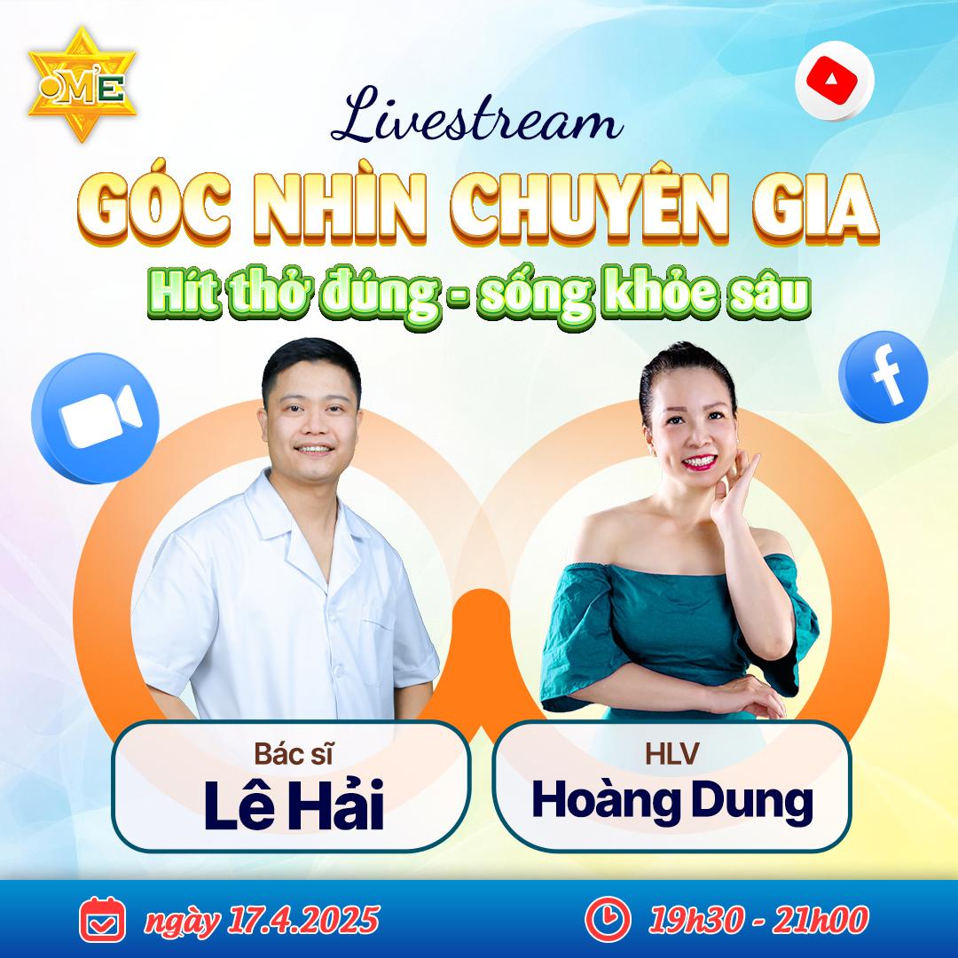 LIVESTREAM TỐI THỨ 5: CHỦ ĐỀ HÍT THỞ ĐÚNG - SỐNG KHỎE SÂU