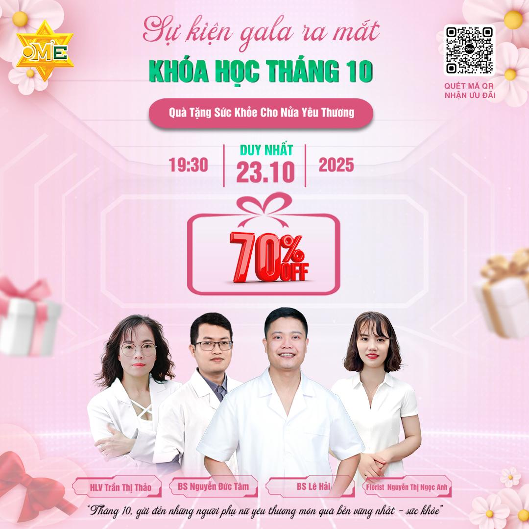 LỄ HỘI RA MẮT THÁNG 10 - QUÀ TẶNG SỨC KHỎE CHO MỘT NỬA YÊU THƯƠNG