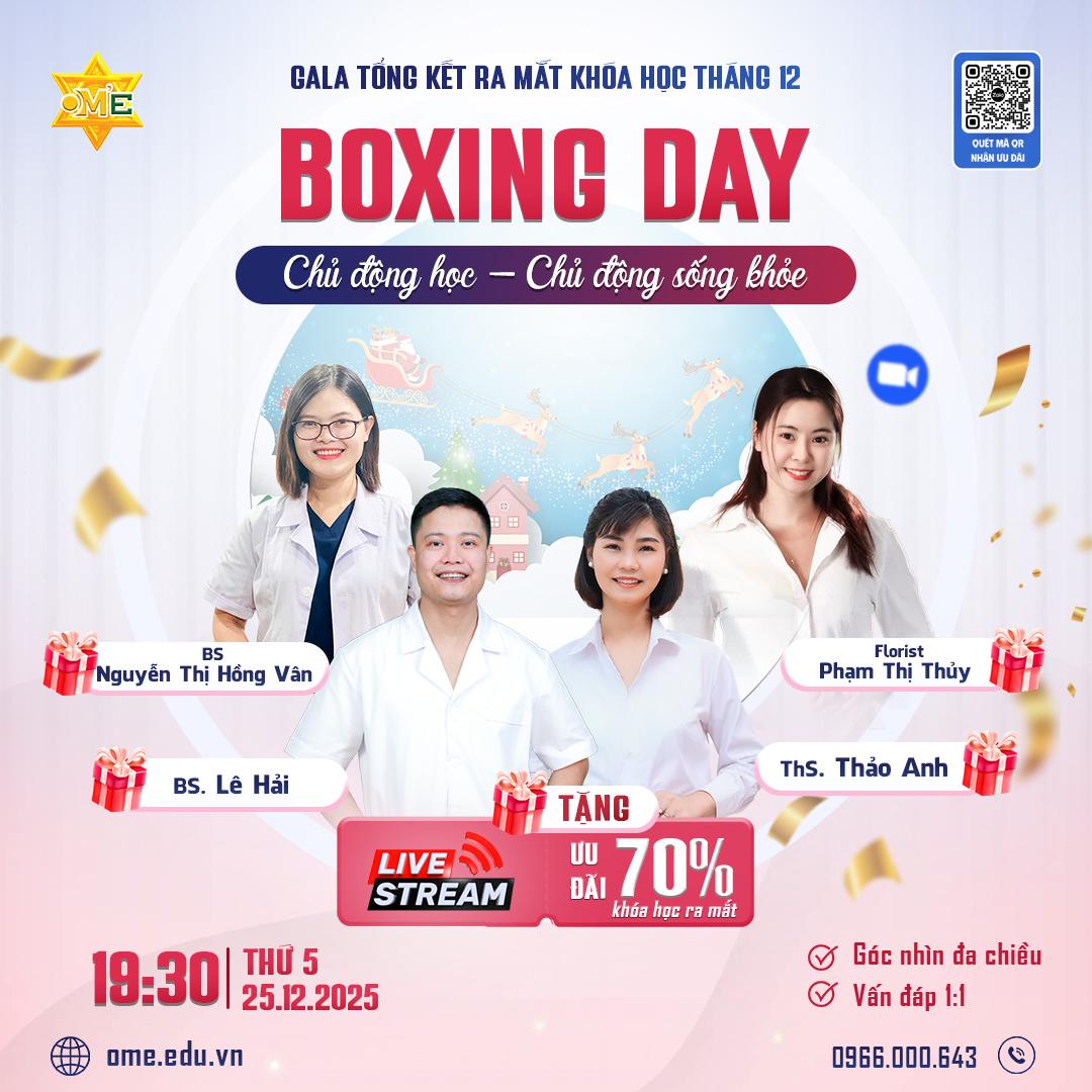 TỔNG KẾT RA MẮT T12 – BOXING DAY: CHỦ ĐỘNG HỌC – CHỦ ĐỘNG SỐNG KHỎE