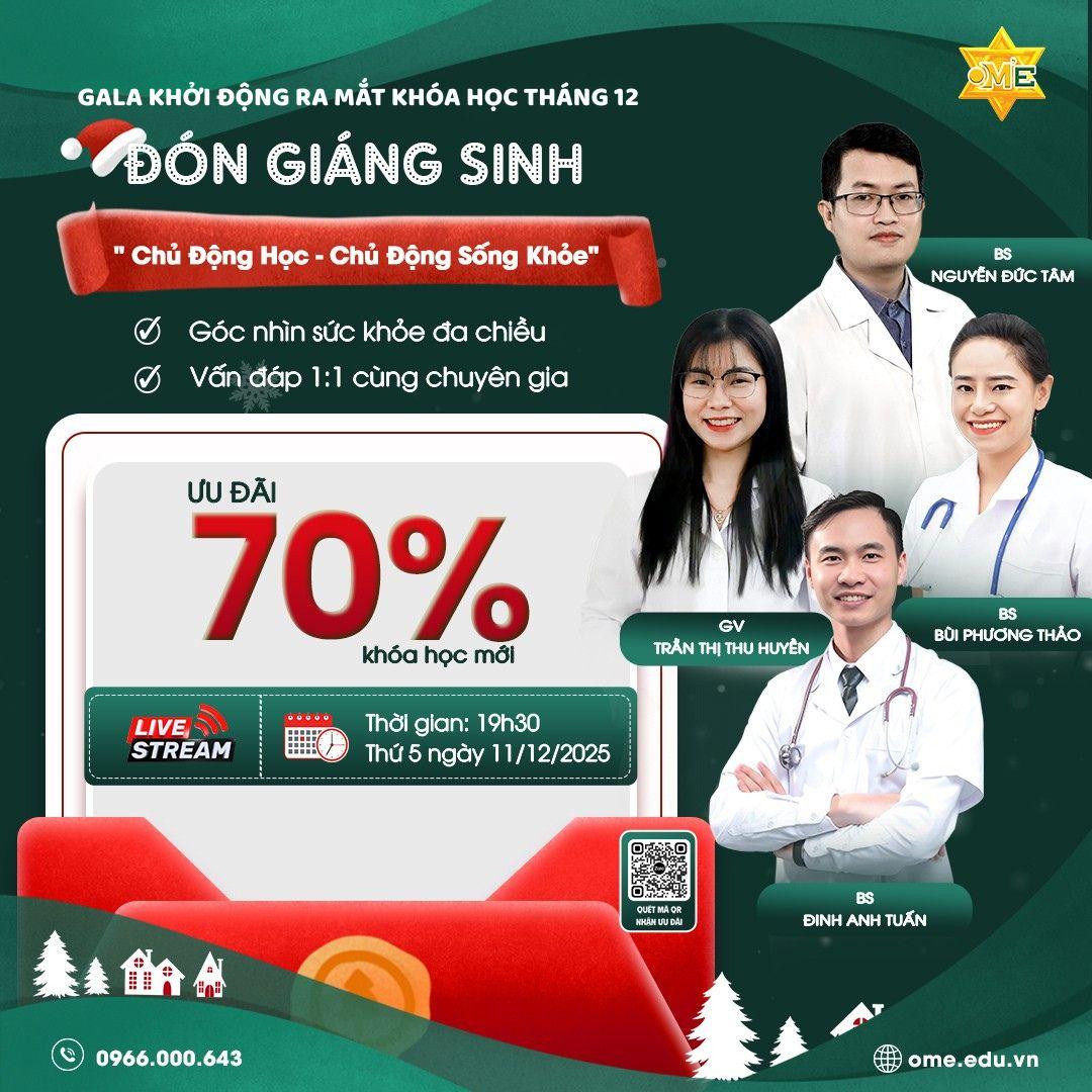 KHỞI ĐỘNG RA MẮT T12 - ĐÓN GIÁNG SINH: CHỦ ĐỘNG HỌC, CHỦ ĐỘNG SỐNG KHỎE